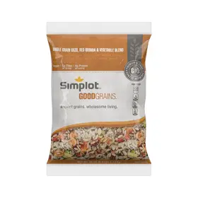 Simplot Good Grains™ Whole Grain Orzo, Red Quinoa & Vegetable Blend, Front Innerpack