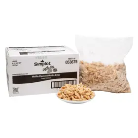 Simplot Maple City® Potatoes Waffle Flavored Waffle Bites, Skin Off, Styled