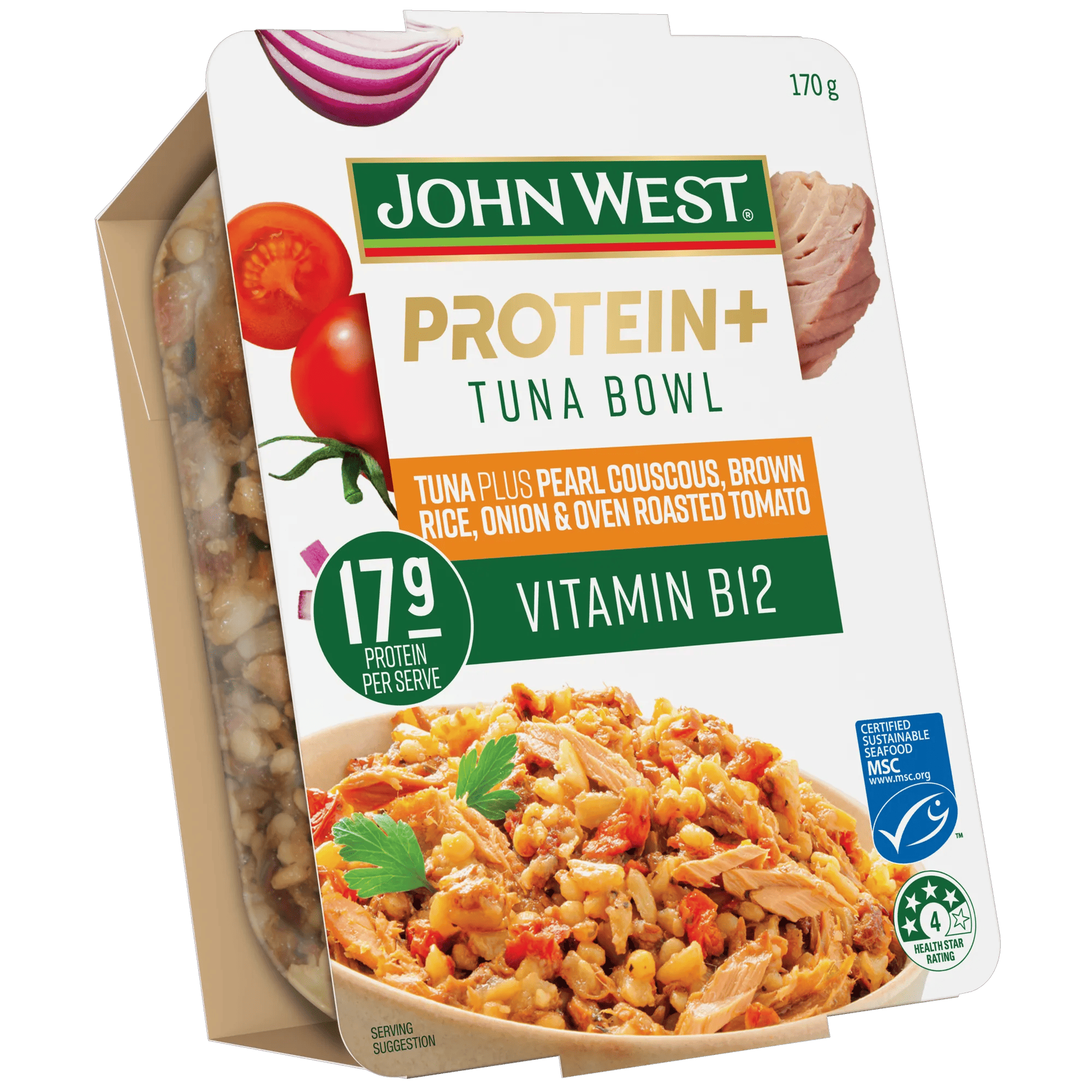 John West Tuna with Oven Roasted Tomato Onion and Couscous 170g, Tub