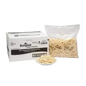 Simplot Select Recipe® Fries Papas a la francesa corte en juliana con sal marina, con cáscara, Estilo