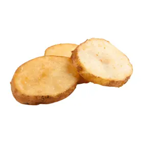 Simplot Megacrunch® Fries Rebanadas de papas con cobertura, con cáscara, Listo