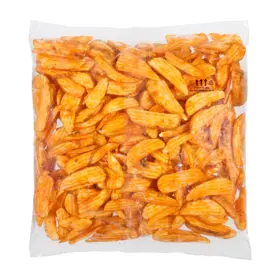 Simplot SeasonedCRISP® Delivery+® Deliciosas cuñas corte ondulado y sabrosa cobertura, con cáscara, de 14 cortes, Reverso del paquete