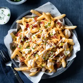Simplot Thunder Crunch® Fries Papas a la francesa con cobertura corte recto, En uso