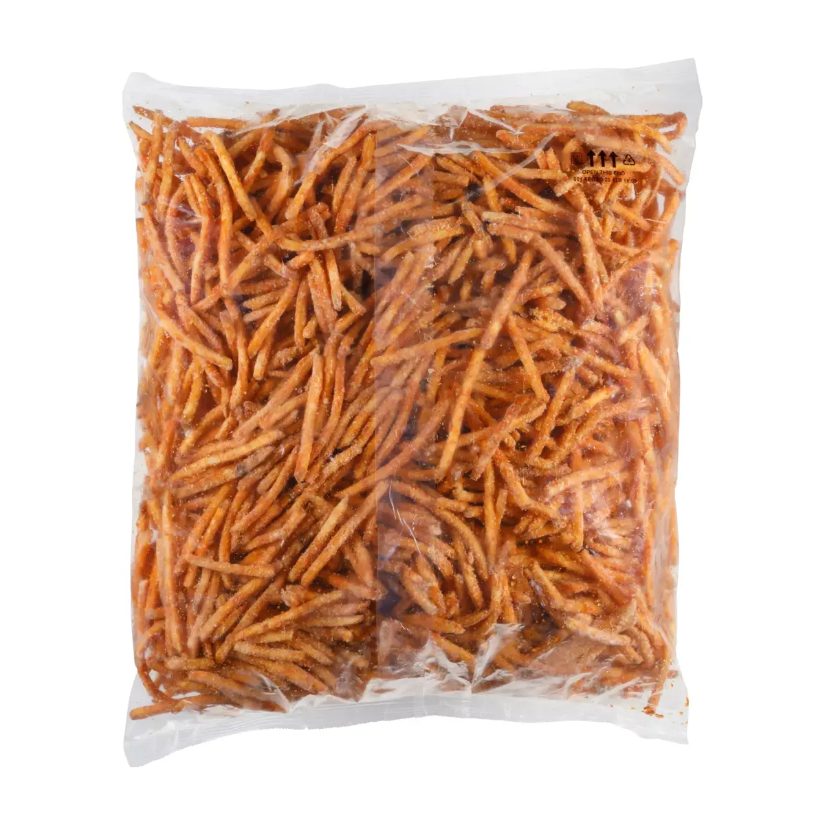 Simplot SeasonedCRISP® Fries Buffalo Battered Julienne Fries, Skin-on, Back Innerpack