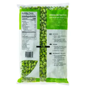 Simplot Simple Goodness™ Edamame sin cáscara, Reverso del paquete