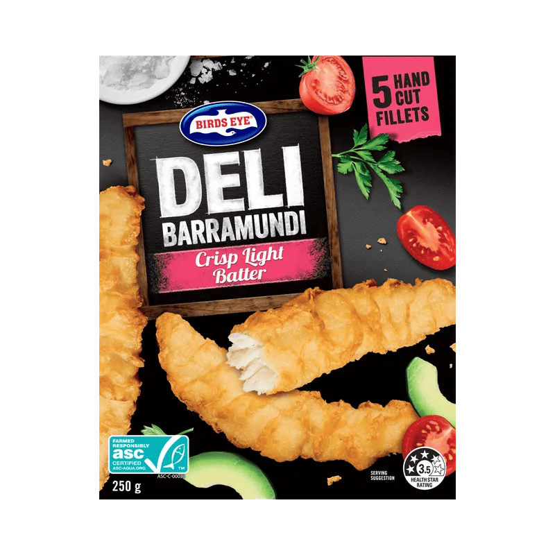 Birds Eye Deli Barramundi Fillets 250 Grams Boxed