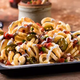 Simplot Select Recipe® Fries Sea Salt Loop Fries, Styled
