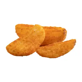 Simplot SeasonedCRISP® Delivery+® Savory Battered 8 Cut Crinkle Cut Wedges, Skin On, Prepared