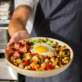 Simplot RoastWorks® Roasted Potato and Vegetable All Day Hash, Styled