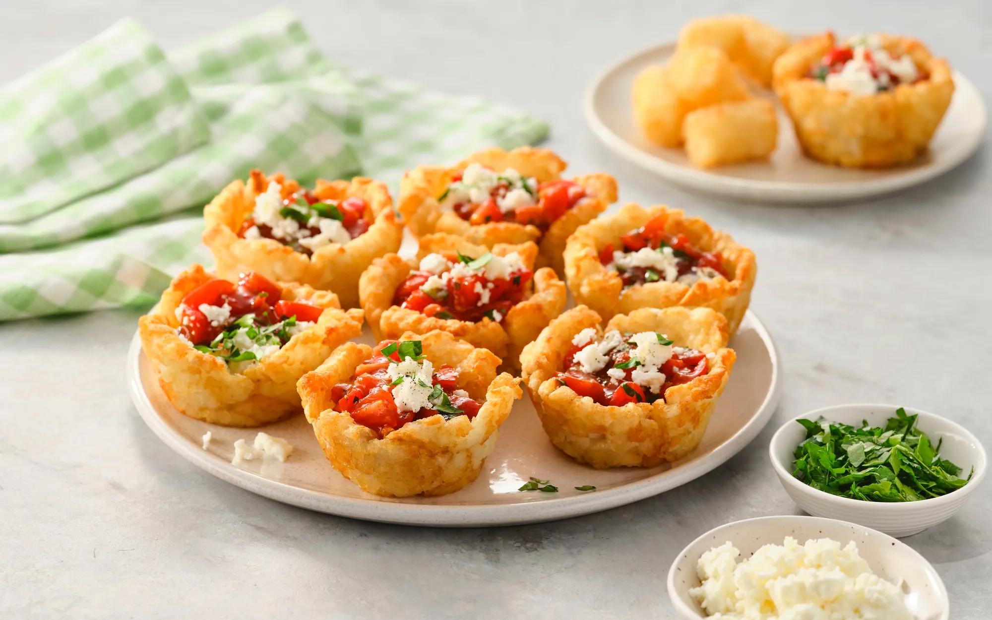 Tomato and Fetta Gem Cups
