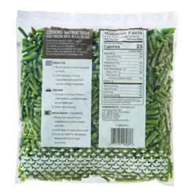 Simplot Simple Goodness™ Asparagus, Cuts & Tips, Back Innerpack