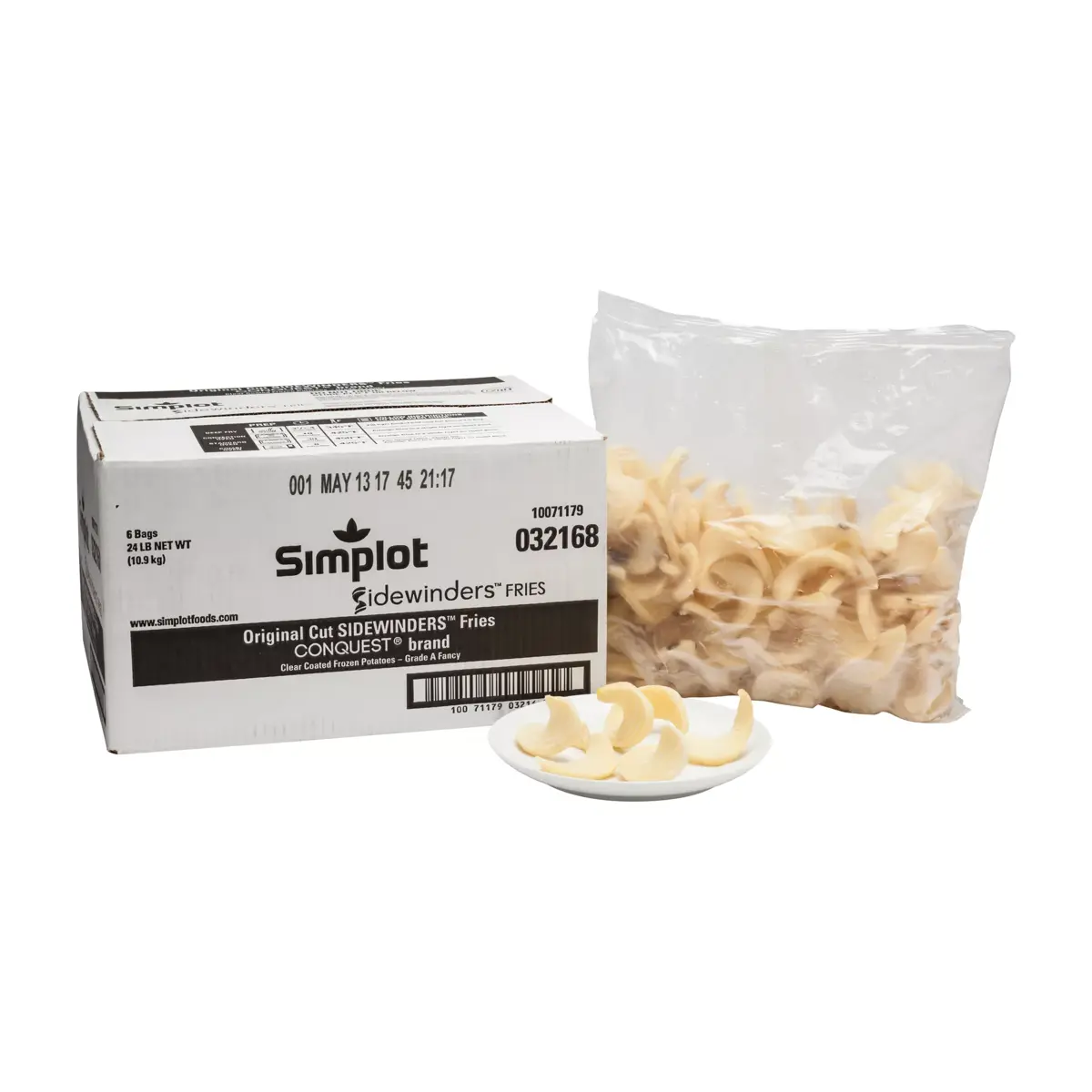 Simplot SIDEWINDERS™ Fries Original Cut Clear Coated SIDEWINDERS™ Fries, Styled