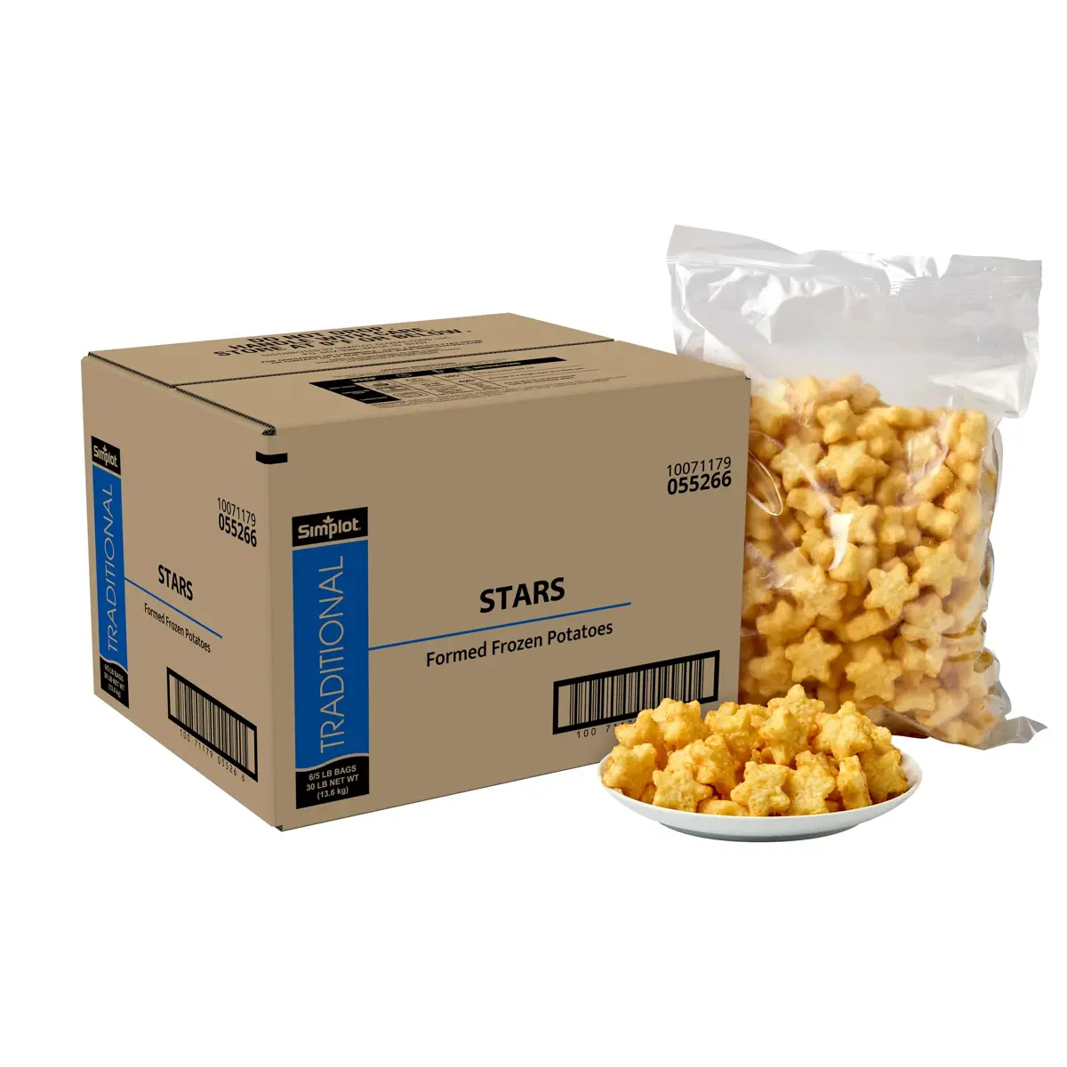 Simplot Traditional™ Potatoes Stars, Styled