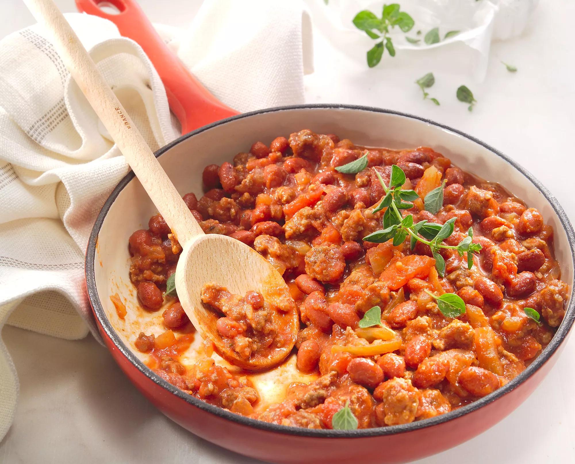 Reduced Salt Bolognese With Red Kidney Beans