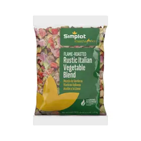 Simplot RoastWorks® Flame-Roasted Rustic Italian Vegetable Blend, Front Innerpack