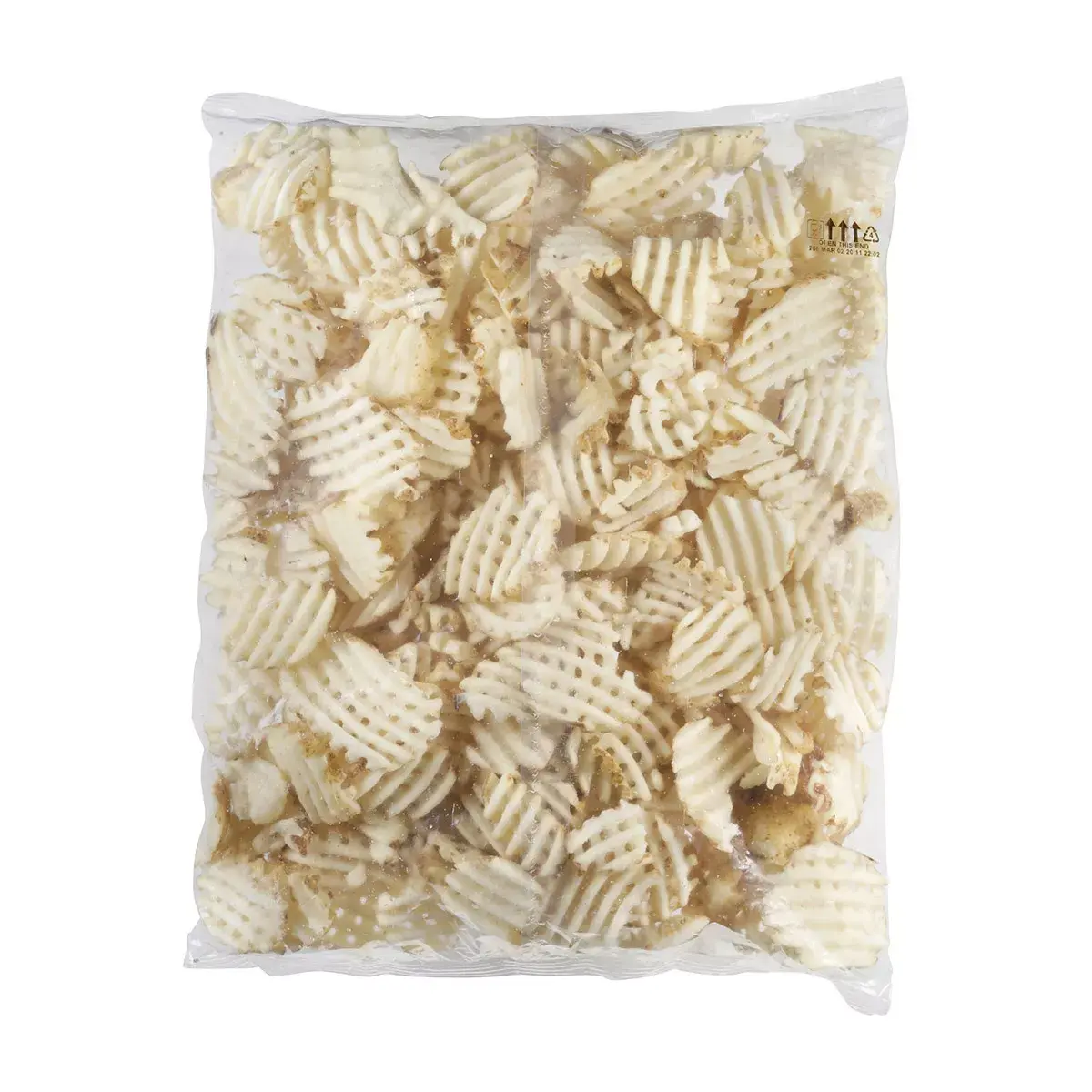 Simplot Skincredibles® Potatoes Lattice Cut Fries, Skin On, Back Innerpack