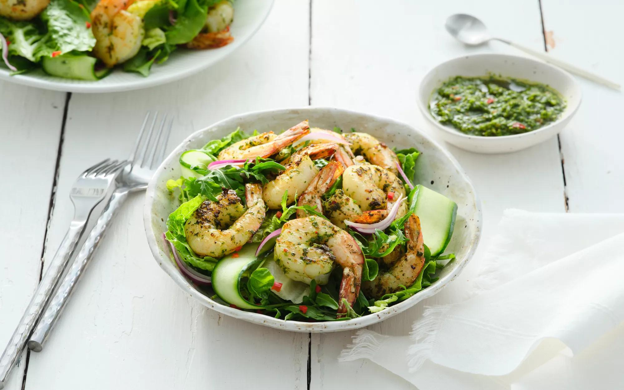 Chimichurri Prawn Salad