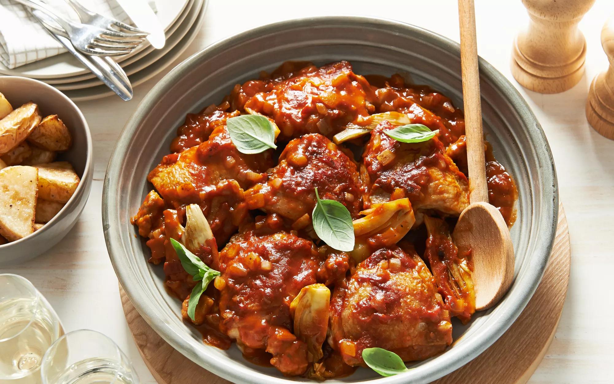 Baked Chicken & Sausage Napoletana 