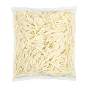 Simplot Conquest® Fries Papas a la francesa corte en juliana con cobertura transparente, Frente del paquete
