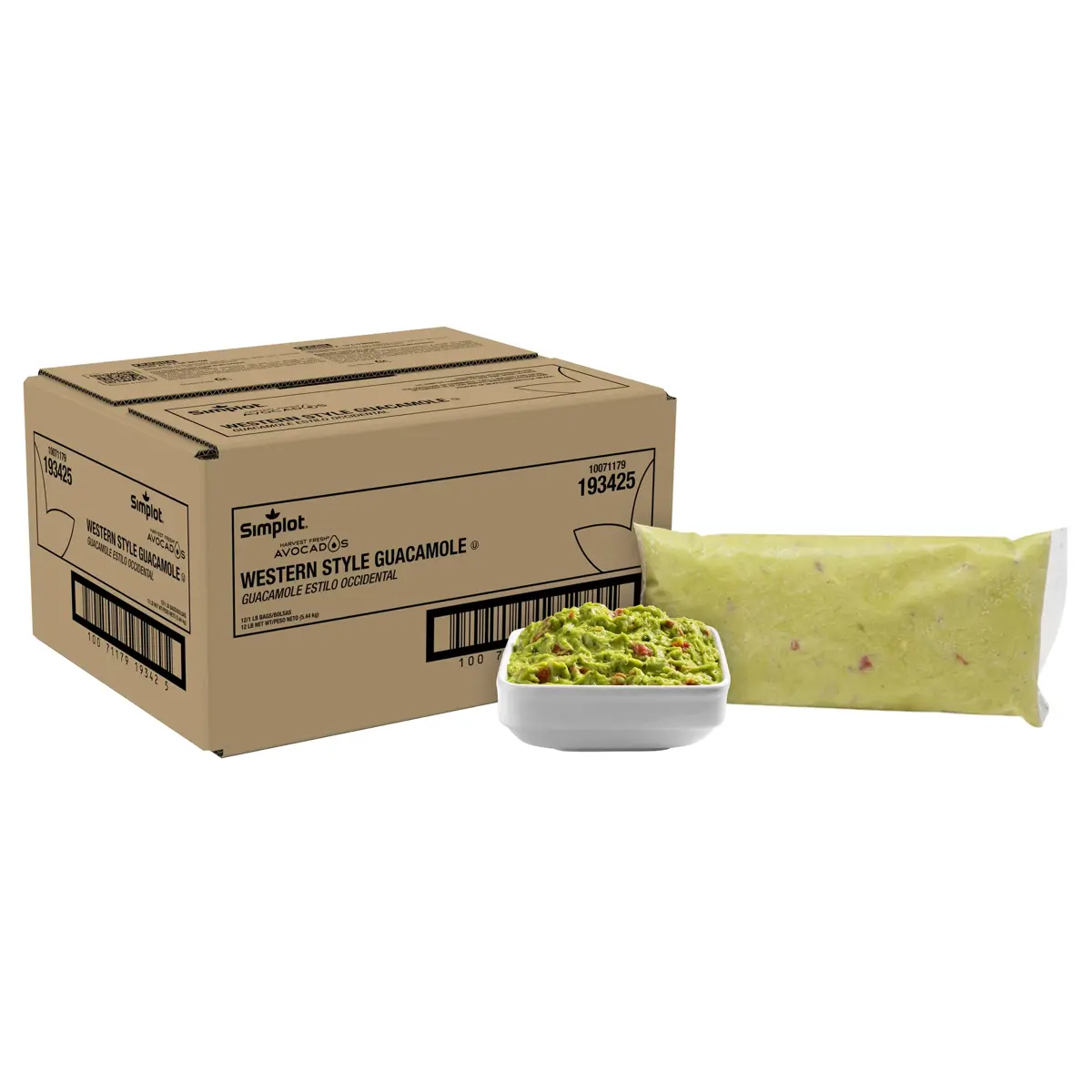 Simplot Harvest Fresh® Avocados Western Guacamole, Frozen, Styled