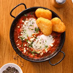 Edgell® Hash Brown Mini Triangles, In Use