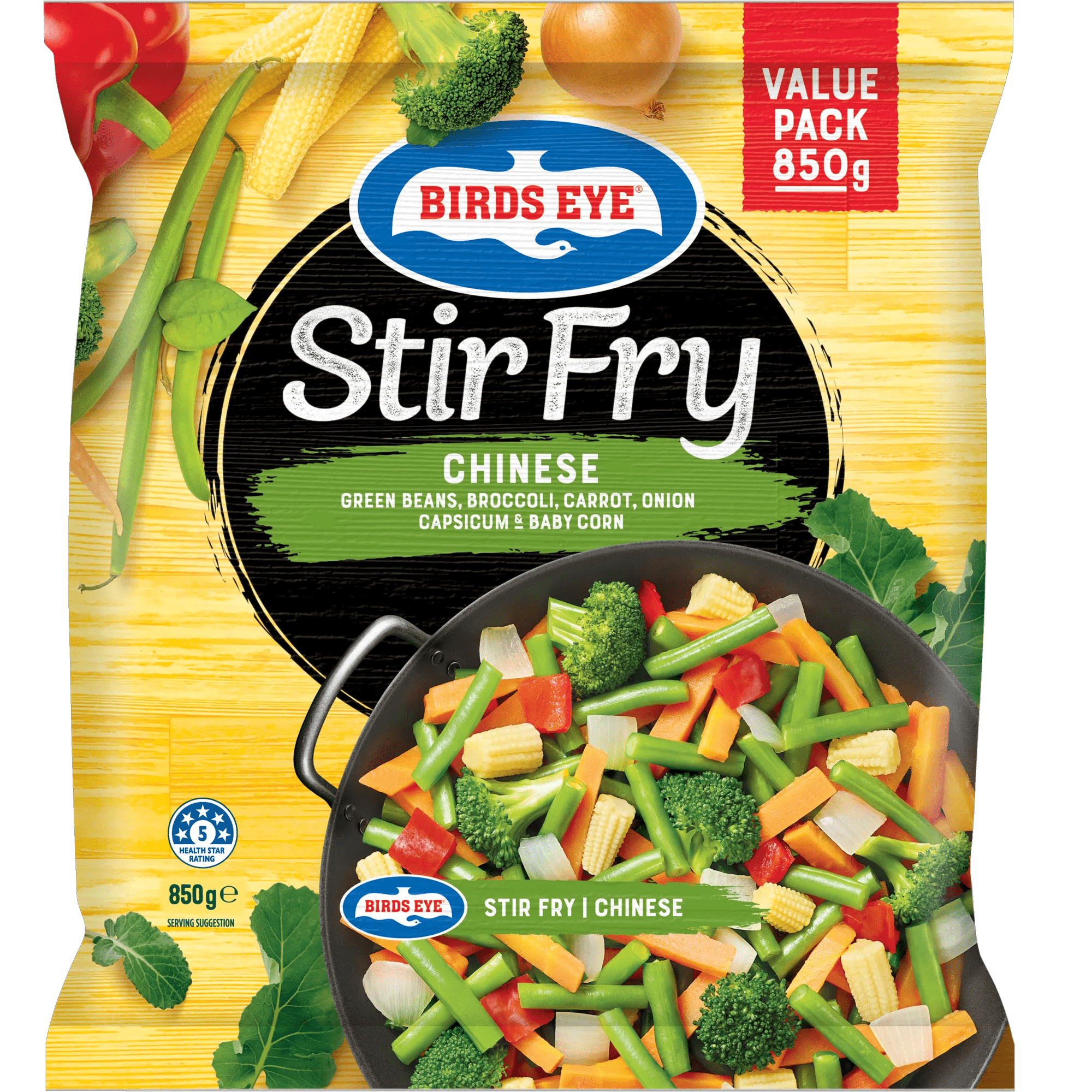Birds Eye Stir Fry Frozen Chinese 850 grams bagged