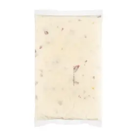 Simplot Farmhouse Originals™ Puré de papas de cáscara roja con ajo, Frente del paquete
