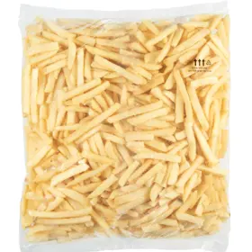 Simplot Conquest® Fries Papas triangulares con cobertura transparente, Reverso del paquete