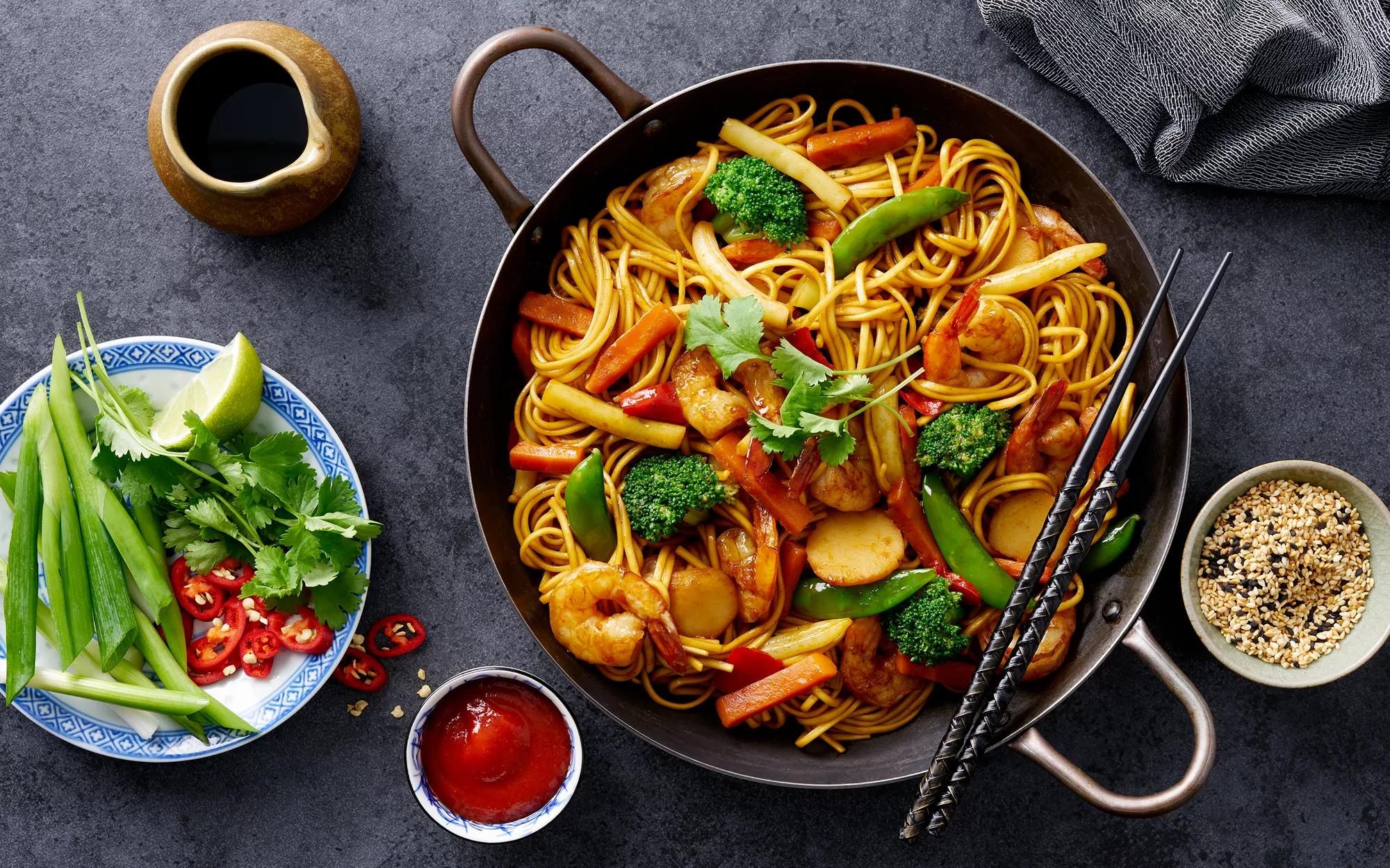 Spicy Prawn & Noodle Stir Fry