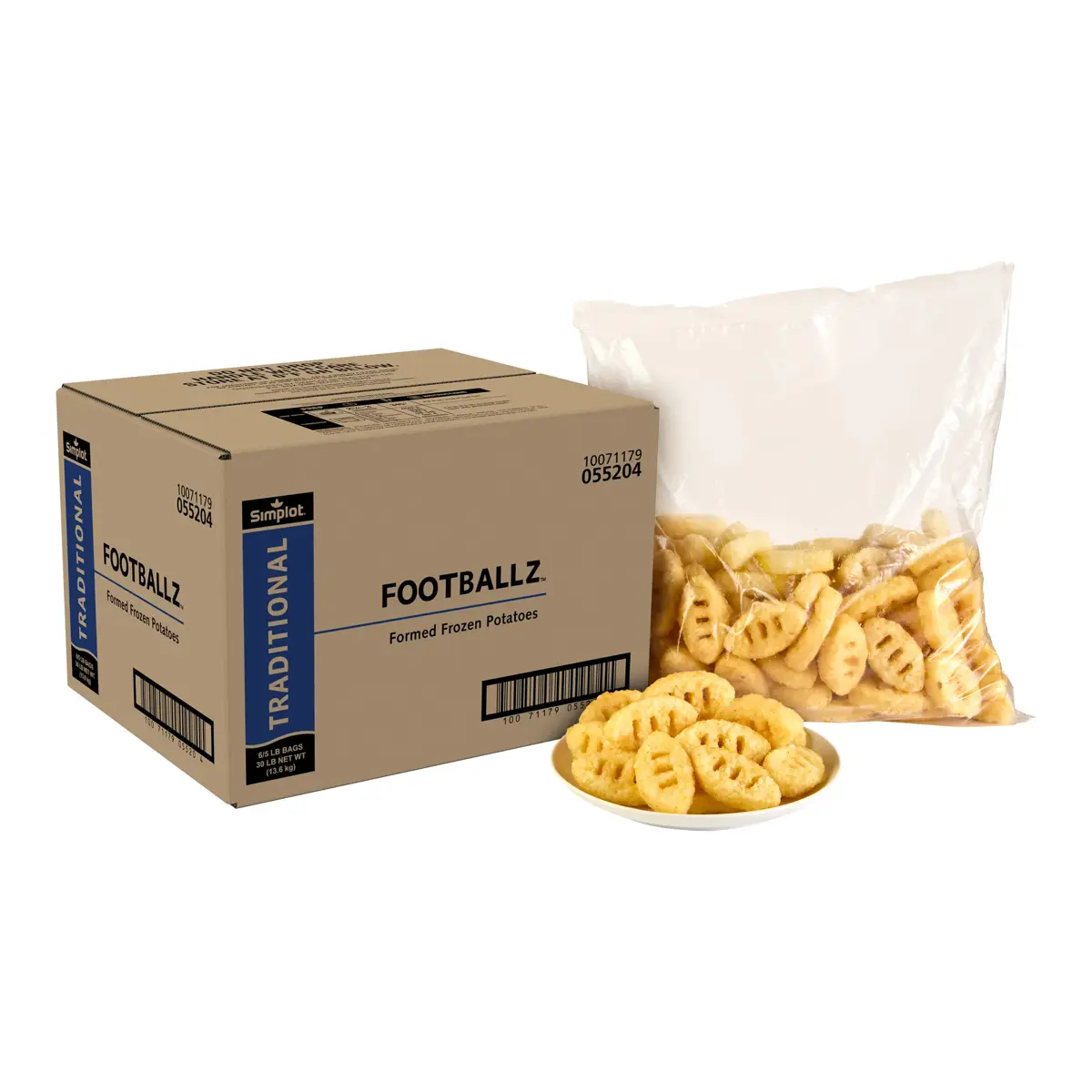 Simplot Traditional™ Potatoes Footballz™, Styled