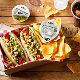 Simplot Harvest Fresh® Avocados Western Guacamole, Frozen, In Use