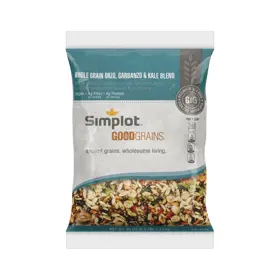 Simplot Good Grains™ Whole Grain Orzo, Garbanzo & Kale Blend, Front Innerpack