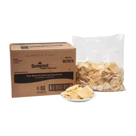 Simplot Bent Arm Ale® Fries Beer-battered Lattice Cut Fries, Skin On, Styled