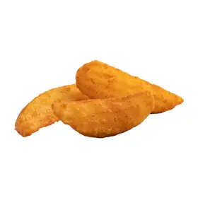 Simplot SeasonedCRISP® Delivery+® Savory Battered 10 Cut Crinkle Cut Wedges, Skin On, Prepared