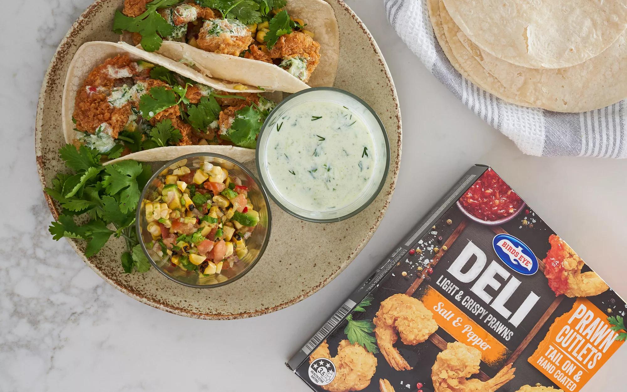 Birds Eye Deli Prawn Tacos