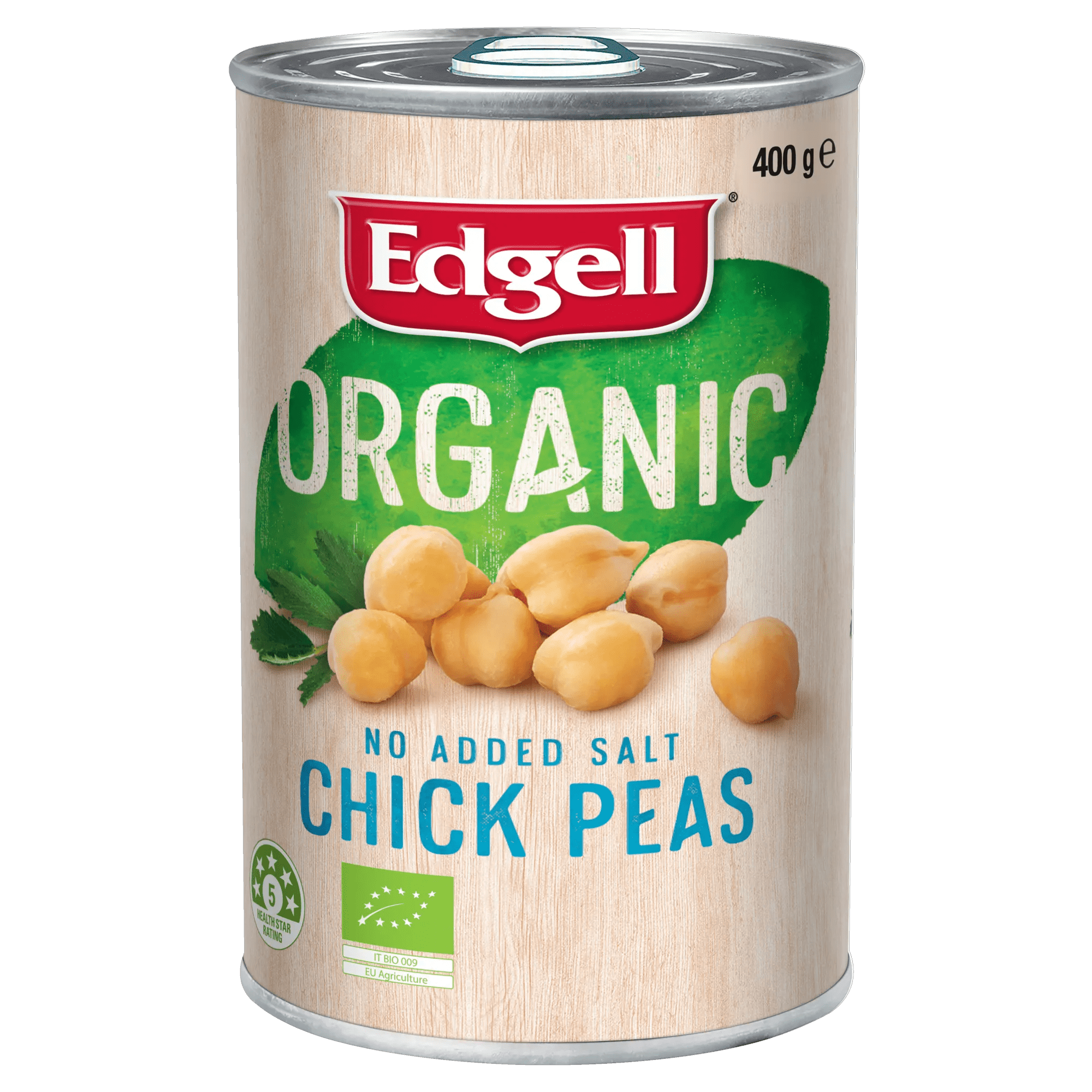 Edgell Organic No Added Salt Chickpeas 400g, Can