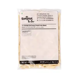 Simplot Sun Crop Fries Straight Cut Fries, Front Innerpack