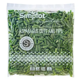 Simplot Simple Goodness™ Asparagus, Cuts & Tips, Front Innerpack