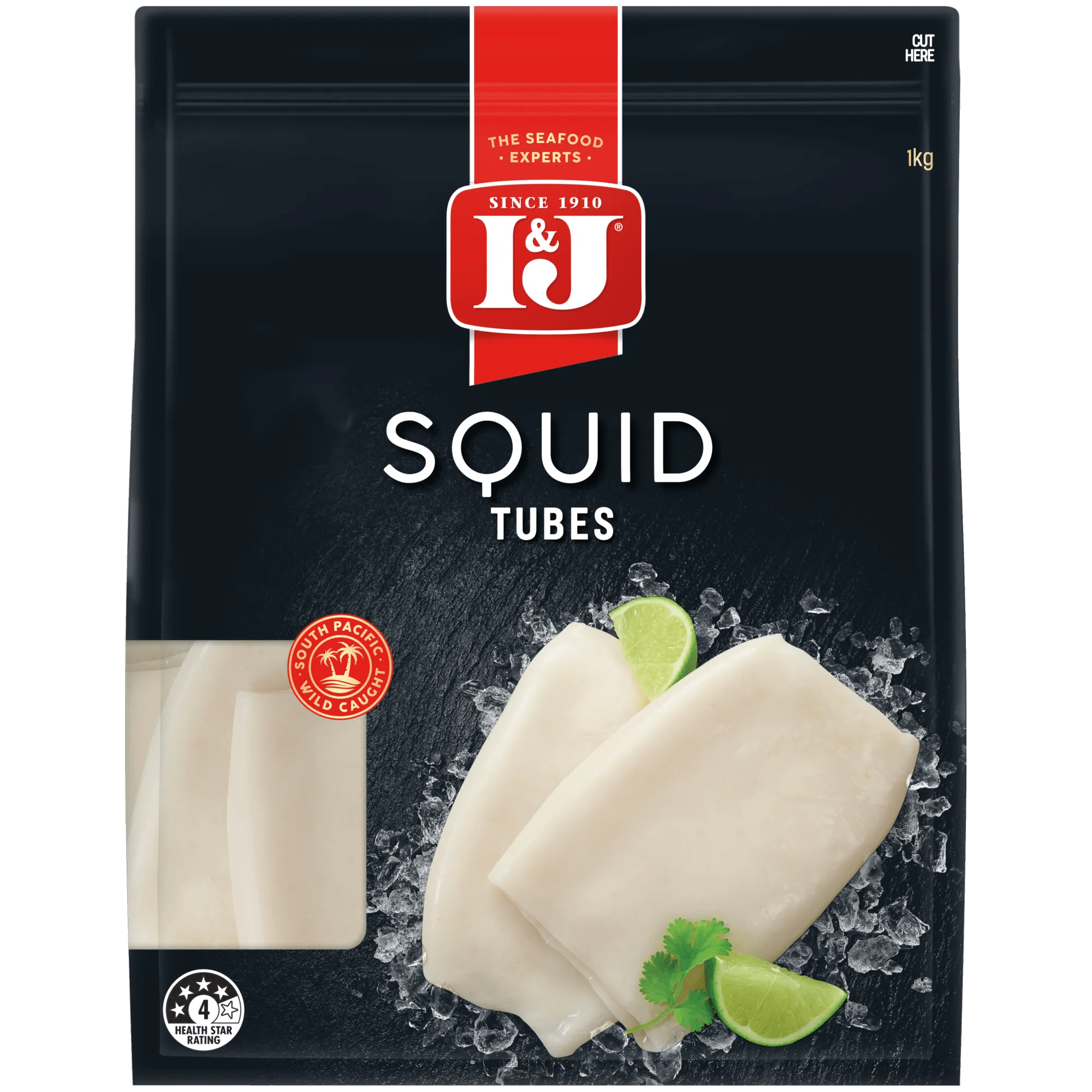 I and J Squid Tube 1kg, Bag