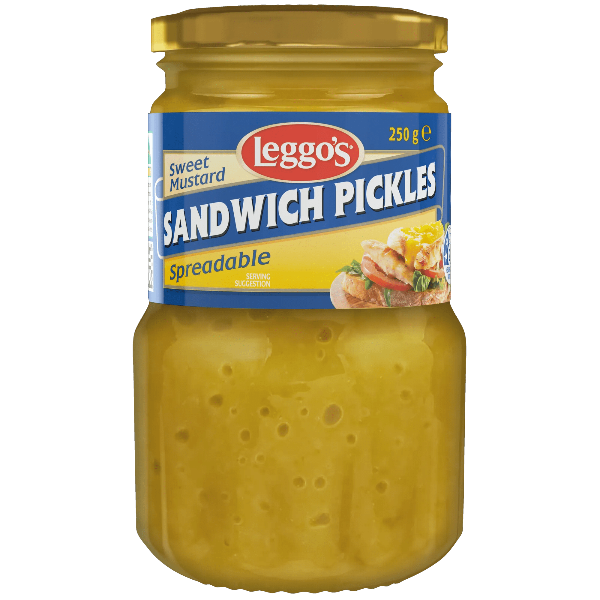 Leggos Spreadable Sweet Mustard Pickle 250 grams jarred